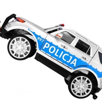 VENTA Coche policía 12v, azul - 1-6 años, mando distancia, luces, sonidos y megáfono - INDA464-RA-CH9935